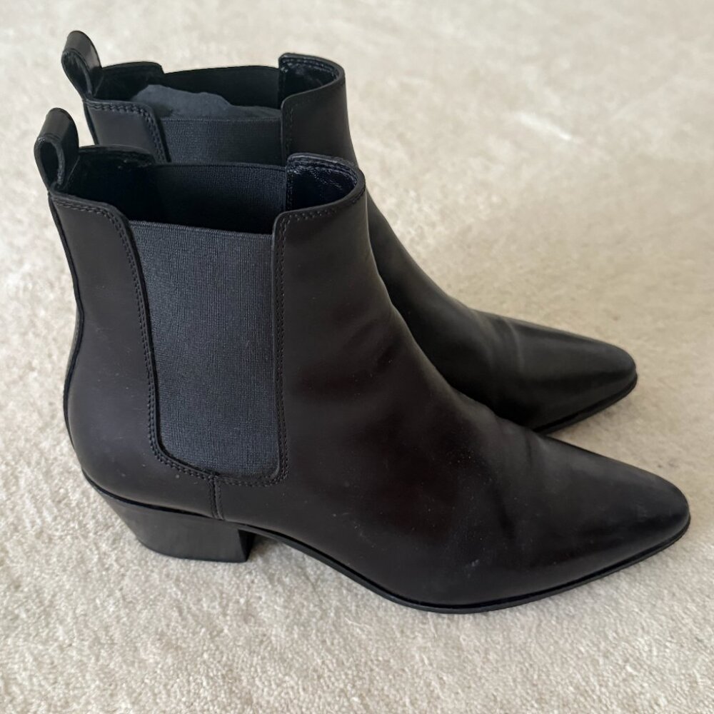 Black Leather Saint Laurent Chelsea Boots - Picture 3 of 6